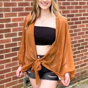 Orange Cardigan, Never Worn
